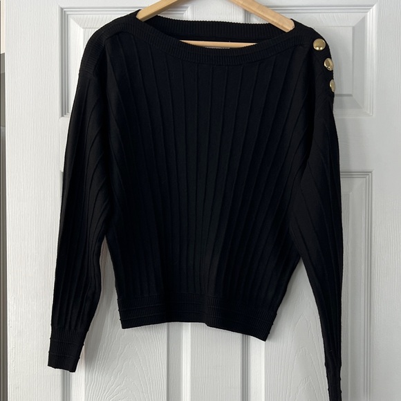 Nine West Black Knit Matching Top and Skirt Set NWT - Picture 5 of 11